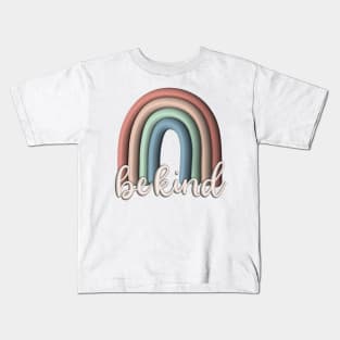 Be Kind 3D Rainbow Kids T-Shirt